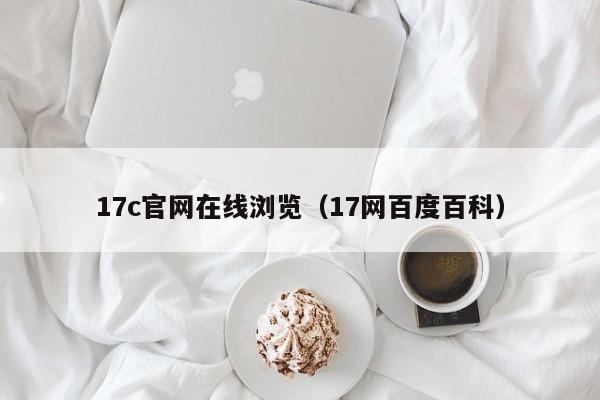 17c官网在线浏览（17网百度百科）